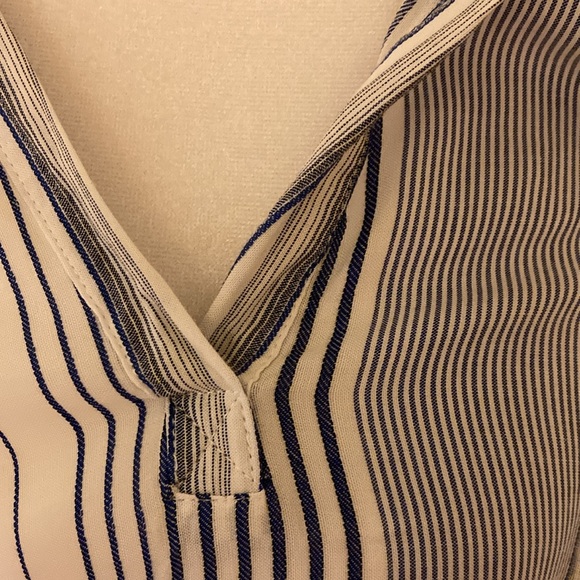 🍋Blue Islands Striped with PomPom detail Swim Suit Coverup with Hood M - Picture 7 of 12